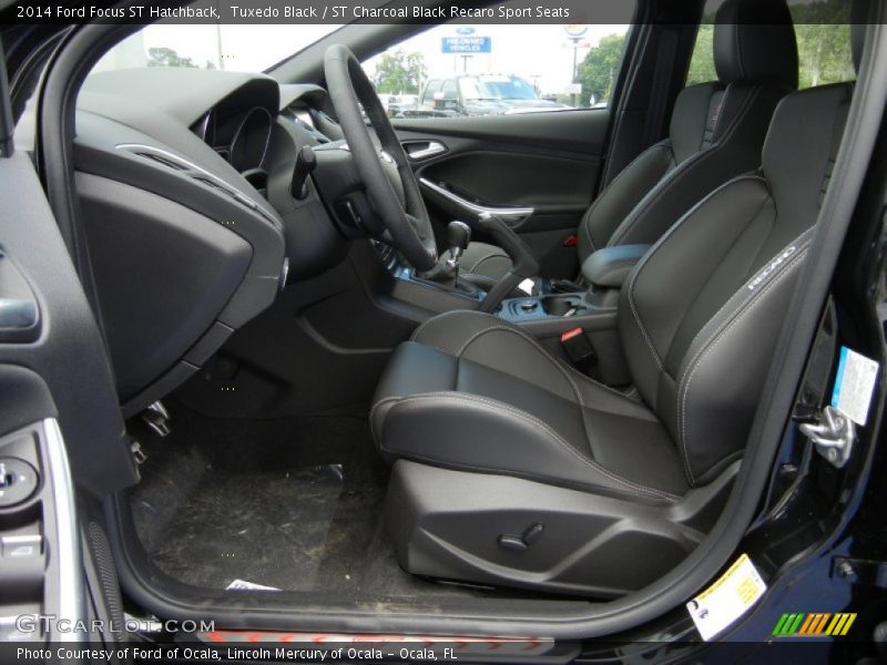  2014 Focus ST Hatchback ST Charcoal Black Recaro Sport Seats Interior