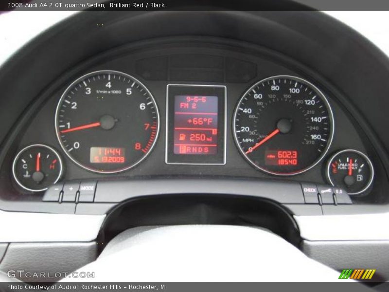 Brilliant Red / Black 2008 Audi A4 2.0T quattro Sedan