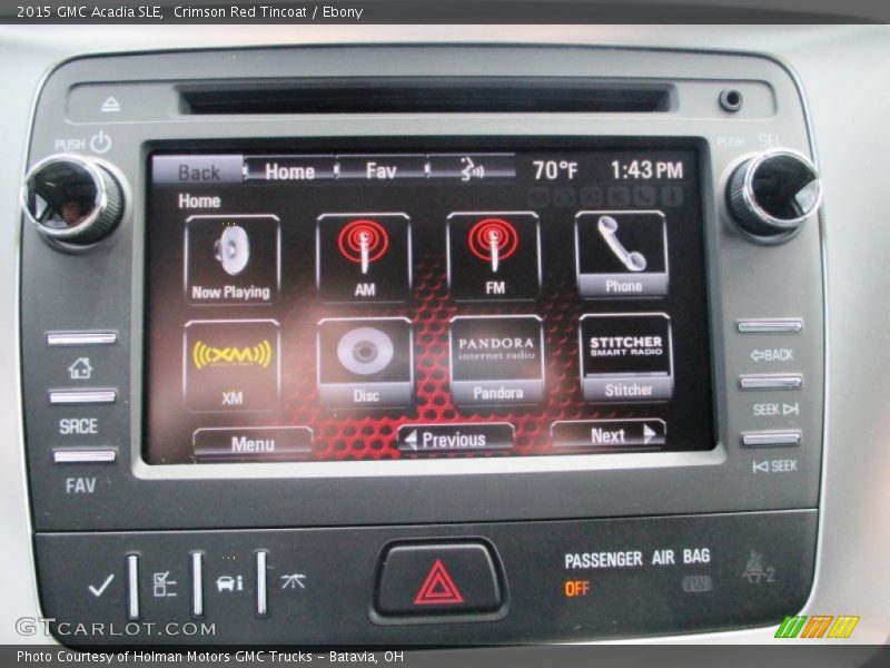 Crimson Red Tincoat / Ebony 2015 GMC Acadia SLE