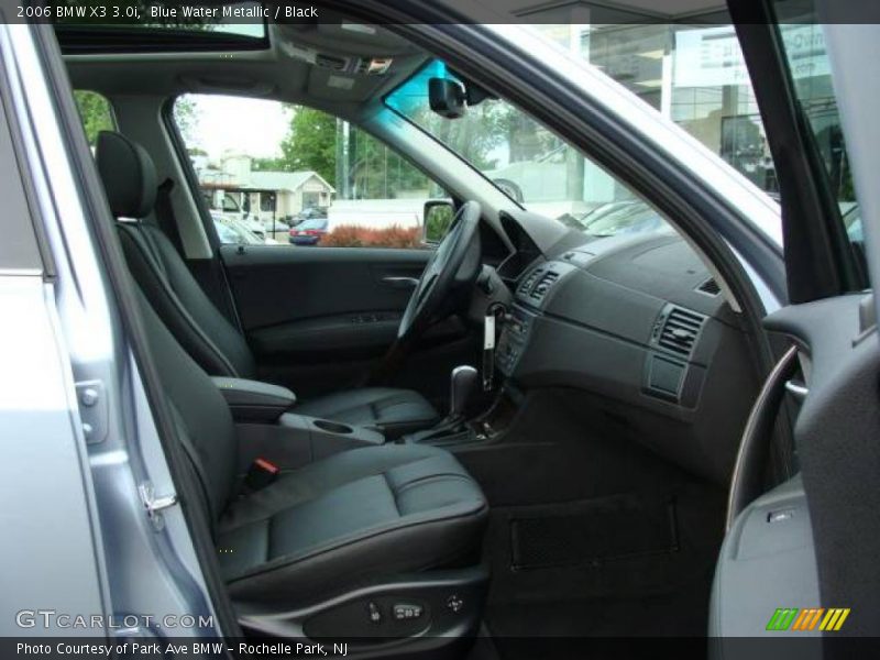 Blue Water Metallic / Black 2006 BMW X3 3.0i