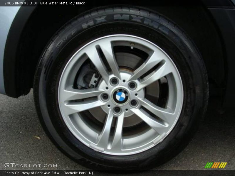 Blue Water Metallic / Black 2006 BMW X3 3.0i
