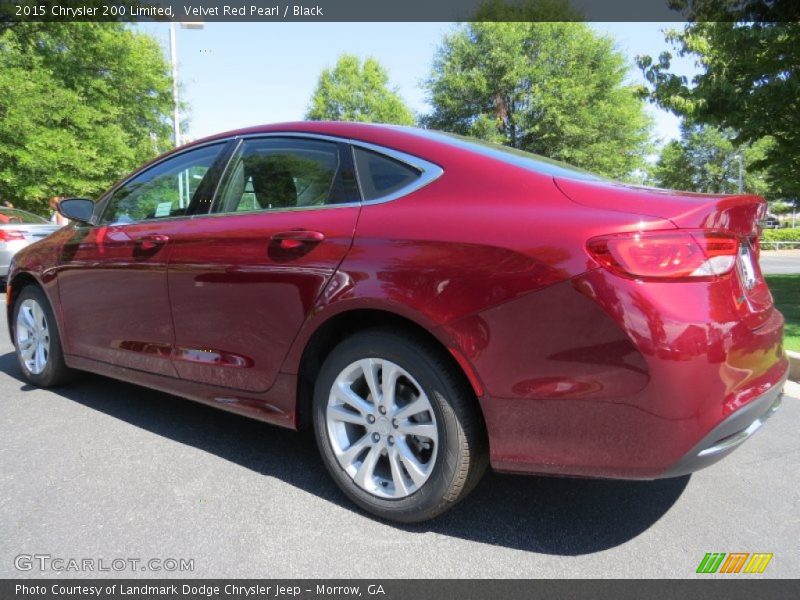 Velvet Red Pearl / Black 2015 Chrysler 200 Limited