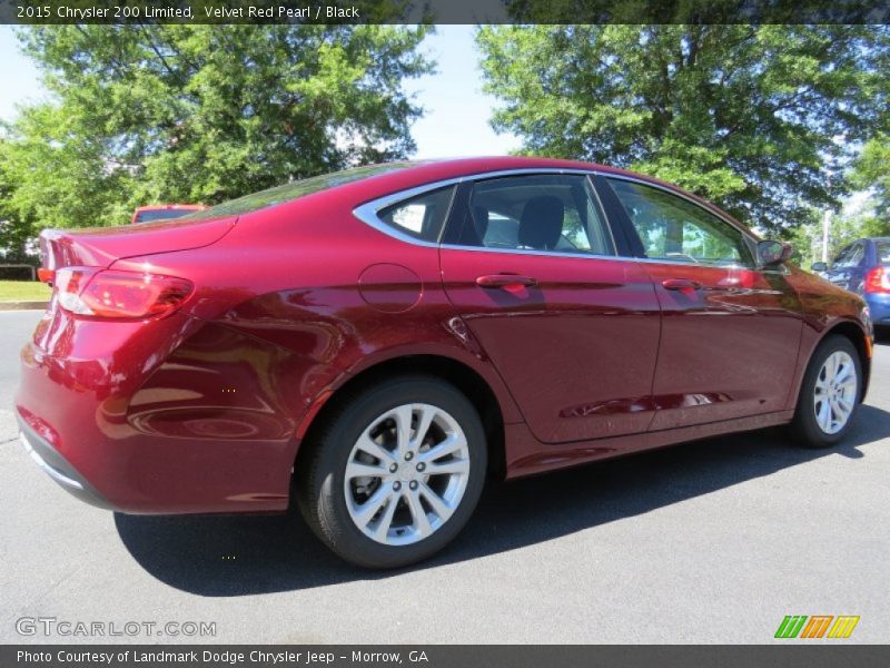 Velvet Red Pearl / Black 2015 Chrysler 200 Limited