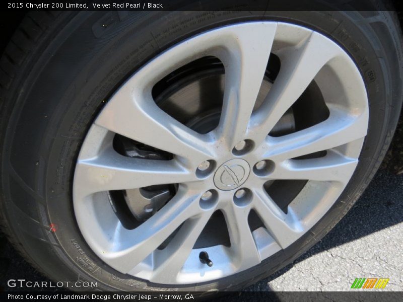 Velvet Red Pearl / Black 2015 Chrysler 200 Limited