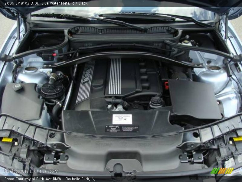 Blue Water Metallic / Black 2006 BMW X3 3.0i
