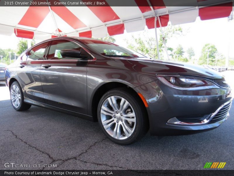 Granite Crystal Metallic / Black 2015 Chrysler 200 Limited