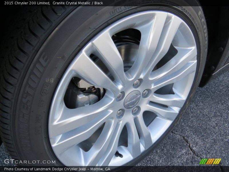 Granite Crystal Metallic / Black 2015 Chrysler 200 Limited