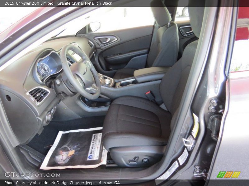 Granite Crystal Metallic / Black 2015 Chrysler 200 Limited