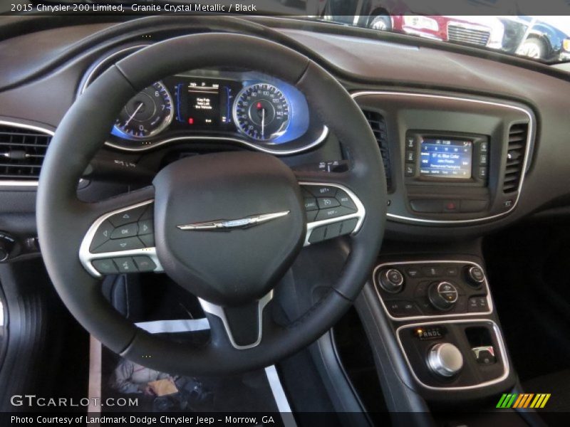 Granite Crystal Metallic / Black 2015 Chrysler 200 Limited