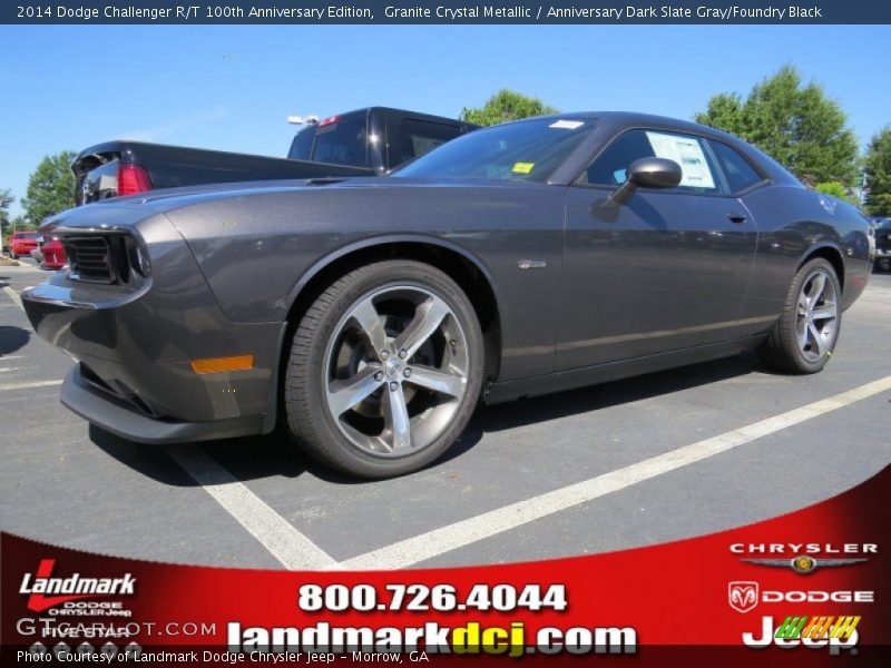 Granite Crystal Metallic / Anniversary Dark Slate Gray/Foundry Black 2014 Dodge Challenger R/T 100th Anniversary Edition
