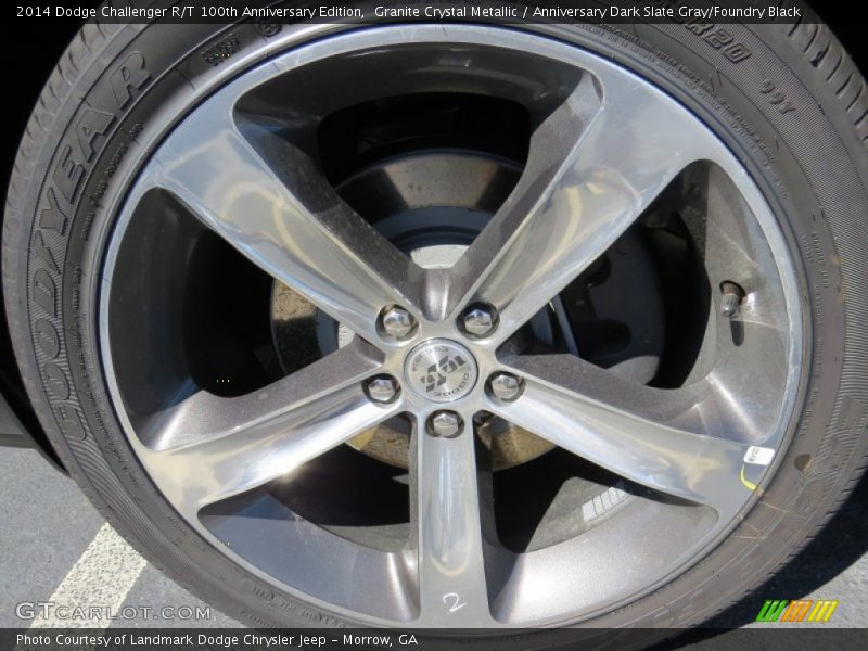 Granite Crystal Metallic / Anniversary Dark Slate Gray/Foundry Black 2014 Dodge Challenger R/T 100th Anniversary Edition