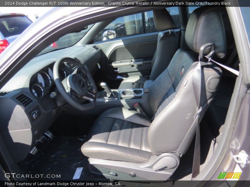 Granite Crystal Metallic / Anniversary Dark Slate Gray/Foundry Black 2014 Dodge Challenger R/T 100th Anniversary Edition