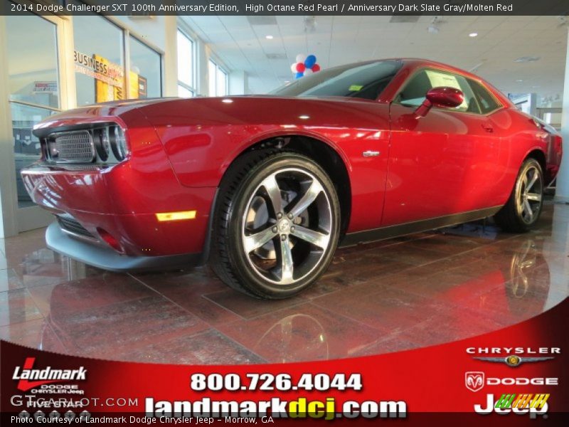 High Octane Red Pearl / Anniversary Dark Slate Gray/Molten Red 2014 Dodge Challenger SXT 100th Anniversary Edition