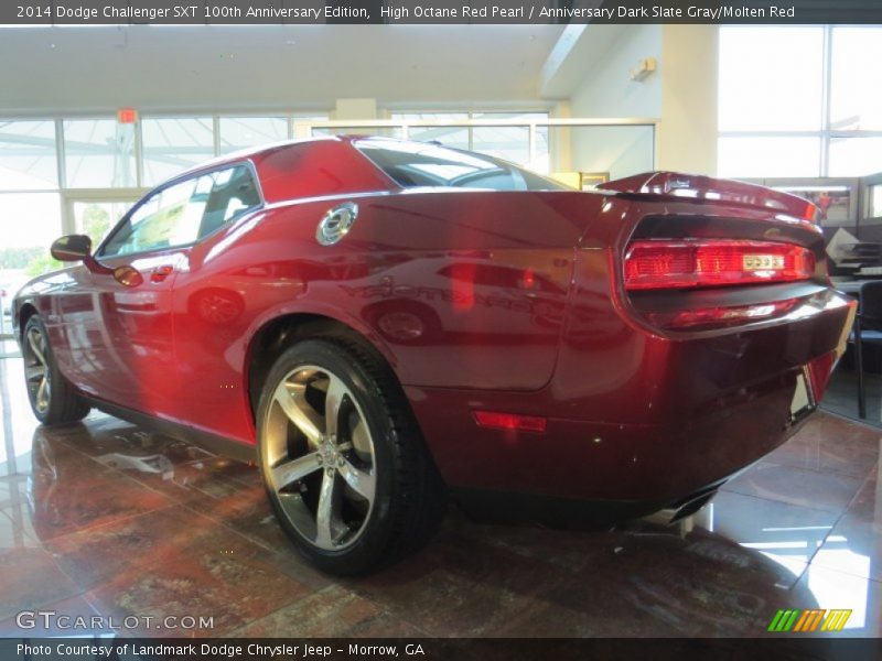 High Octane Red Pearl / Anniversary Dark Slate Gray/Molten Red 2014 Dodge Challenger SXT 100th Anniversary Edition
