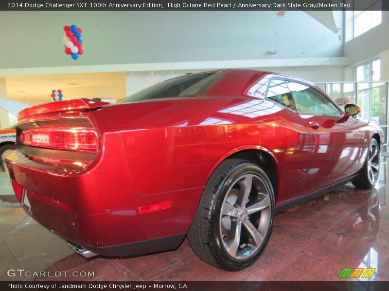 High Octane Red Pearl / Anniversary Dark Slate Gray/Molten Red 2014 Dodge Challenger SXT 100th Anniversary Edition