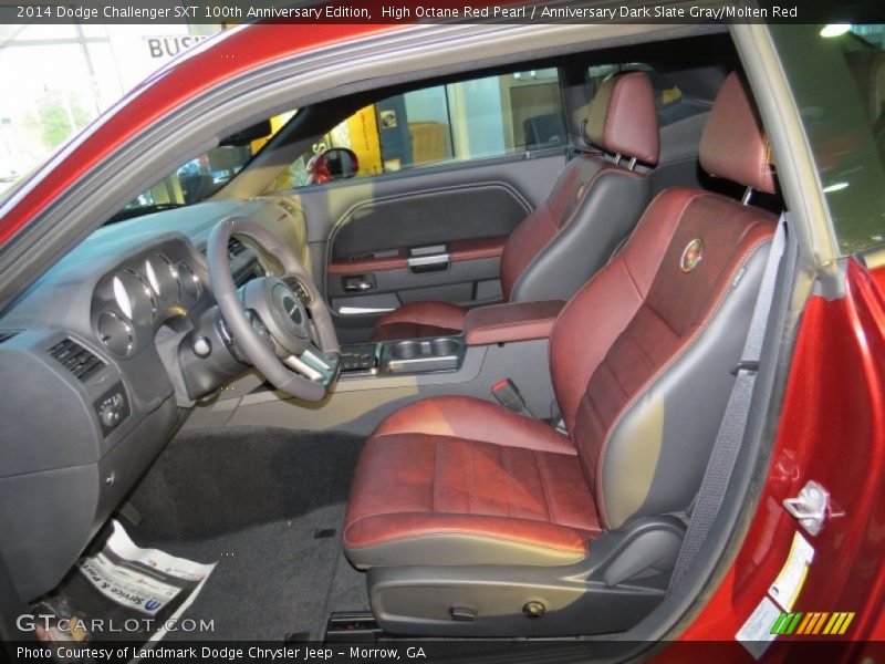 High Octane Red Pearl / Anniversary Dark Slate Gray/Molten Red 2014 Dodge Challenger SXT 100th Anniversary Edition