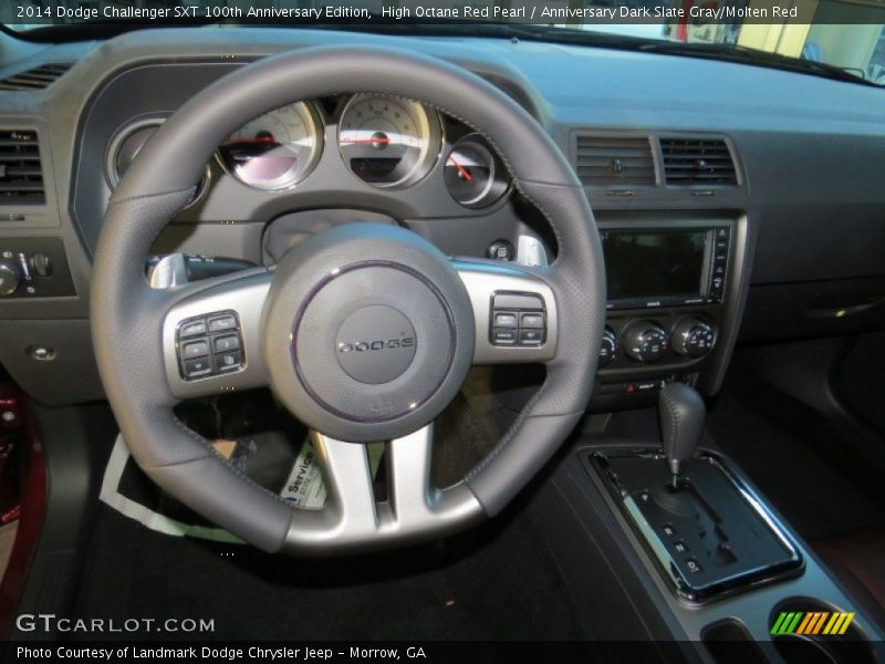 High Octane Red Pearl / Anniversary Dark Slate Gray/Molten Red 2014 Dodge Challenger SXT 100th Anniversary Edition