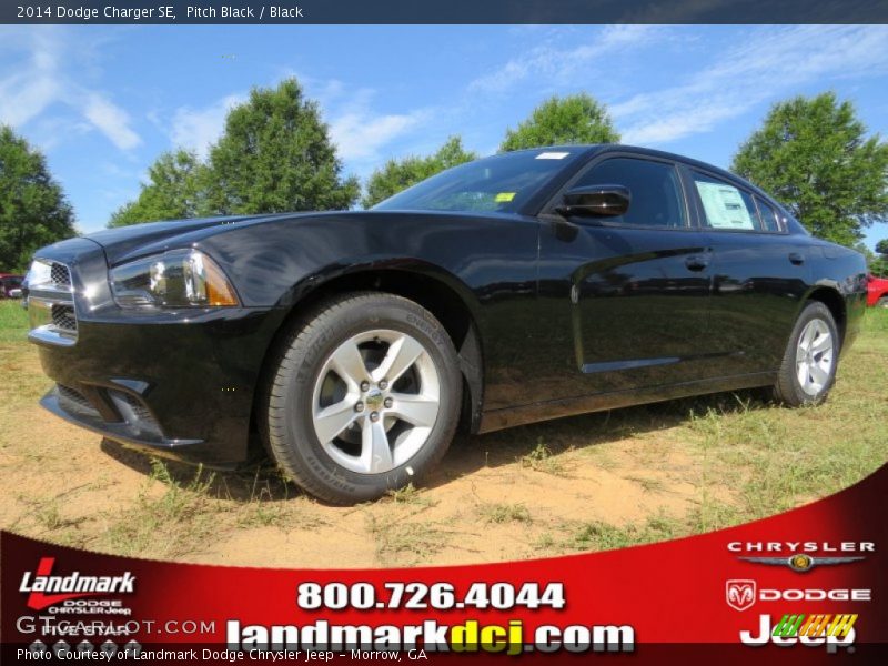 Pitch Black / Black 2014 Dodge Charger SE