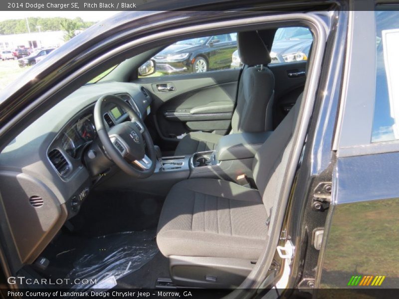 Pitch Black / Black 2014 Dodge Charger SE