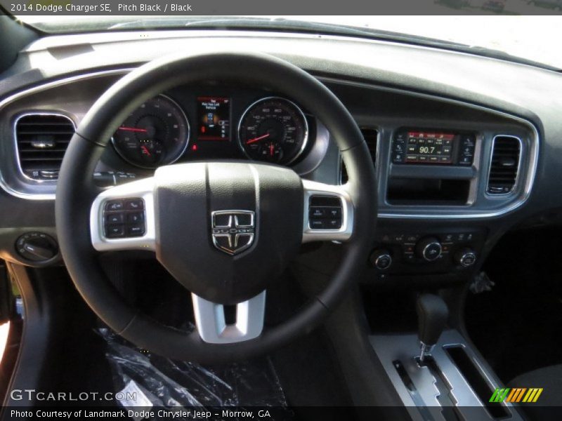 Pitch Black / Black 2014 Dodge Charger SE