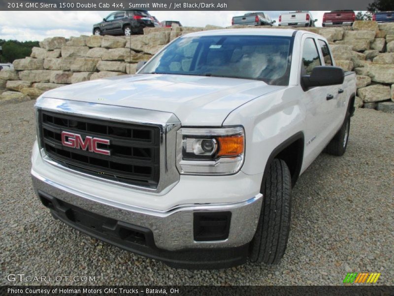 Summit White / Jet Black/Dark Ash 2014 GMC Sierra 1500 Double Cab 4x4