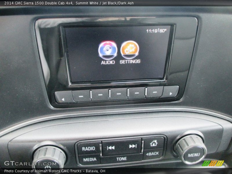Summit White / Jet Black/Dark Ash 2014 GMC Sierra 1500 Double Cab 4x4