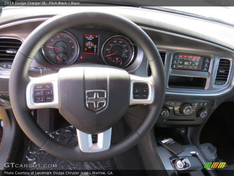Pitch Black / Black 2014 Dodge Charger SE
