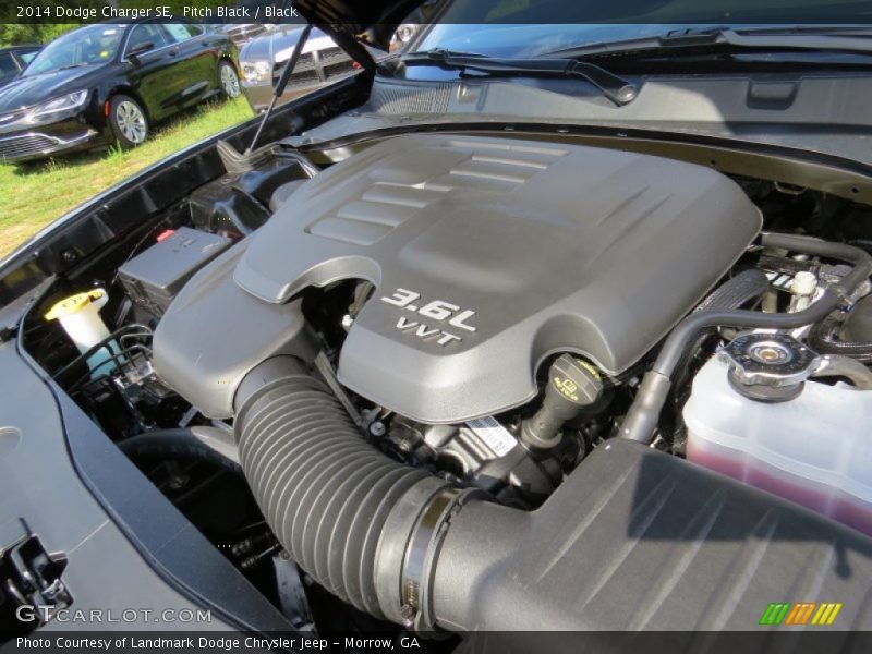 Pitch Black / Black 2014 Dodge Charger SE