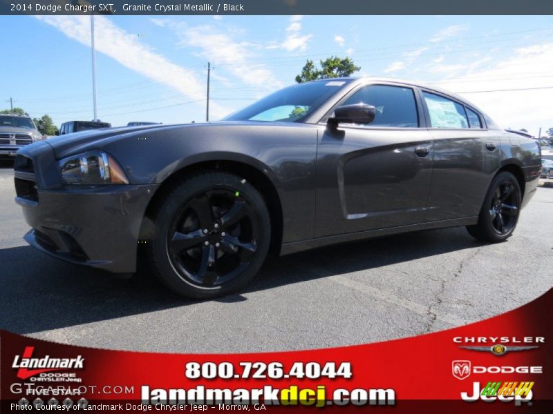 Granite Crystal Metallic / Black 2014 Dodge Charger SXT