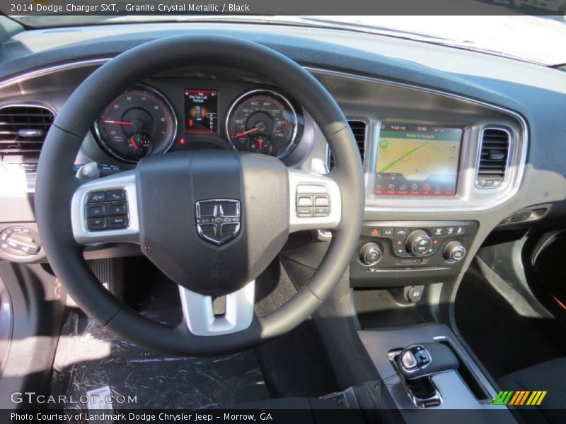 Granite Crystal Metallic / Black 2014 Dodge Charger SXT