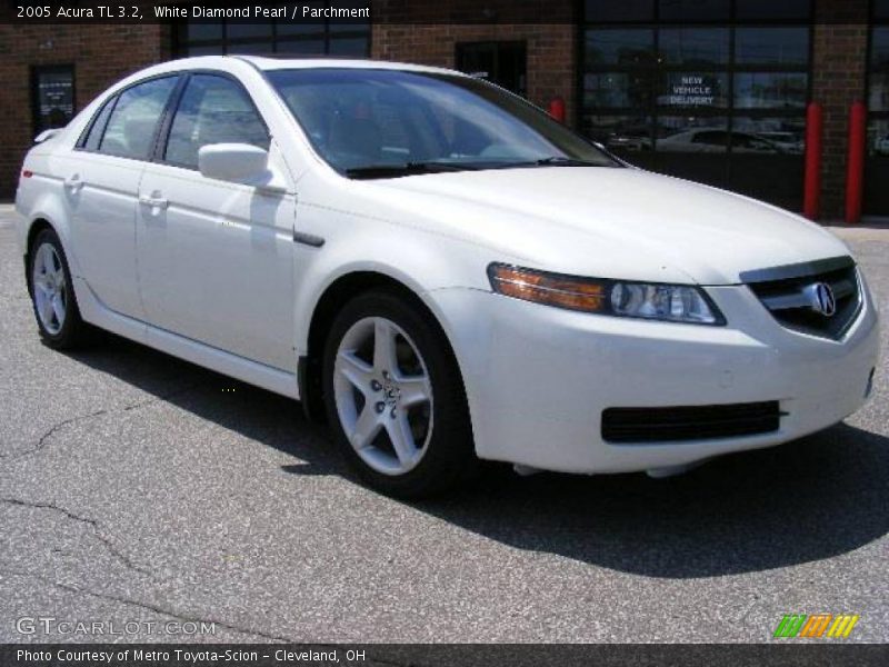 White Diamond Pearl / Parchment 2005 Acura TL 3.2