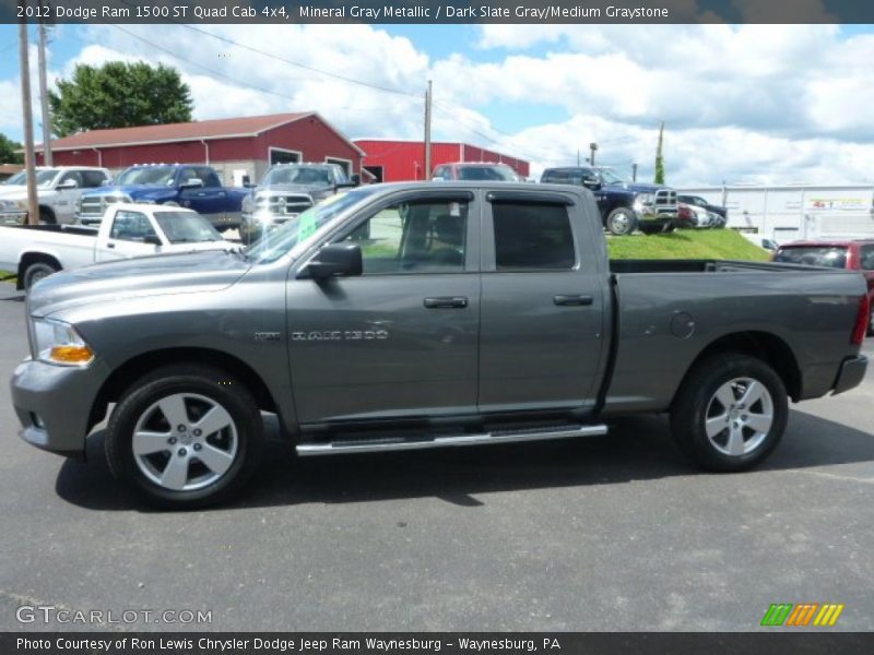 Mineral Gray Metallic / Dark Slate Gray/Medium Graystone 2012 Dodge Ram 1500 ST Quad Cab 4x4