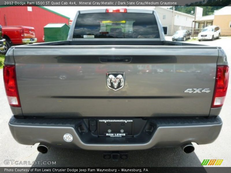 Mineral Gray Metallic / Dark Slate Gray/Medium Graystone 2012 Dodge Ram 1500 ST Quad Cab 4x4