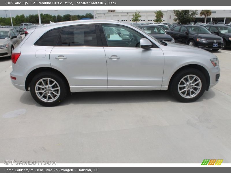 Ice Silver Metallic / Black 2009 Audi Q5 3.2 Premium Plus quattro