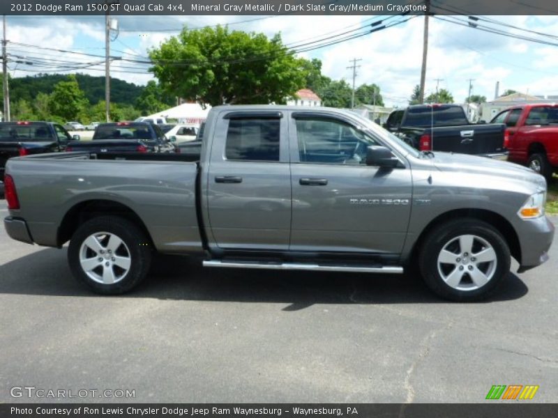 Mineral Gray Metallic / Dark Slate Gray/Medium Graystone 2012 Dodge Ram 1500 ST Quad Cab 4x4