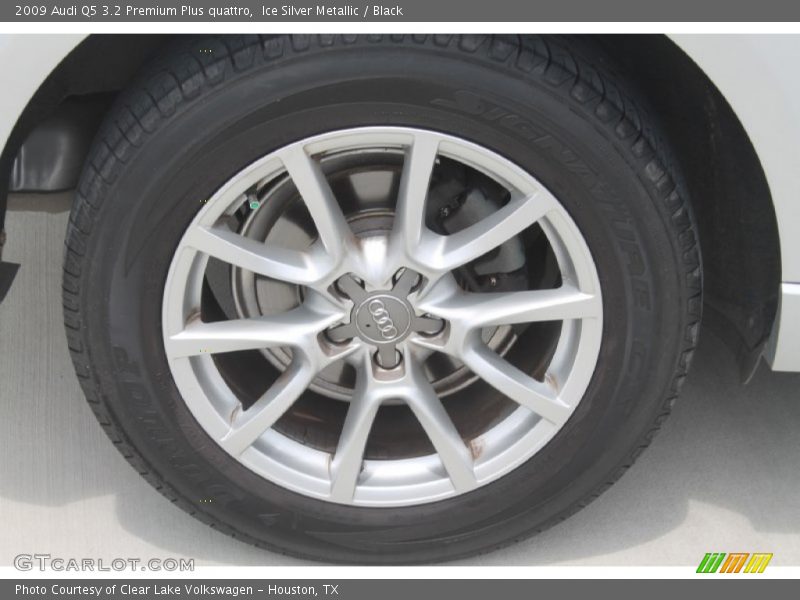 Ice Silver Metallic / Black 2009 Audi Q5 3.2 Premium Plus quattro