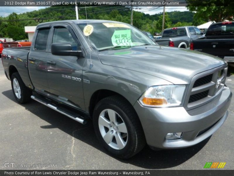 Mineral Gray Metallic / Dark Slate Gray/Medium Graystone 2012 Dodge Ram 1500 ST Quad Cab 4x4
