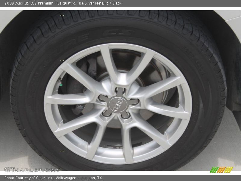 Ice Silver Metallic / Black 2009 Audi Q5 3.2 Premium Plus quattro