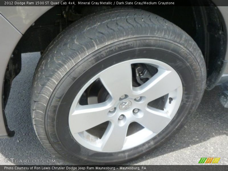 Mineral Gray Metallic / Dark Slate Gray/Medium Graystone 2012 Dodge Ram 1500 ST Quad Cab 4x4
