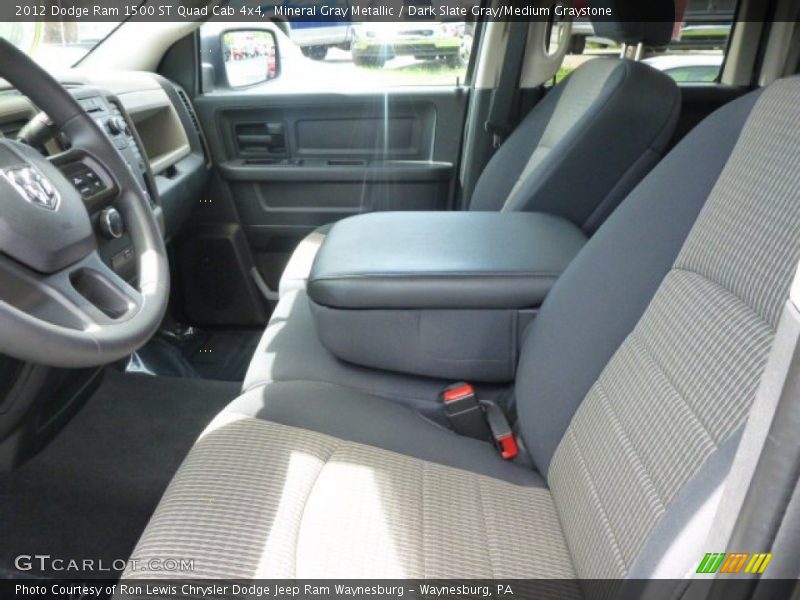 Mineral Gray Metallic / Dark Slate Gray/Medium Graystone 2012 Dodge Ram 1500 ST Quad Cab 4x4