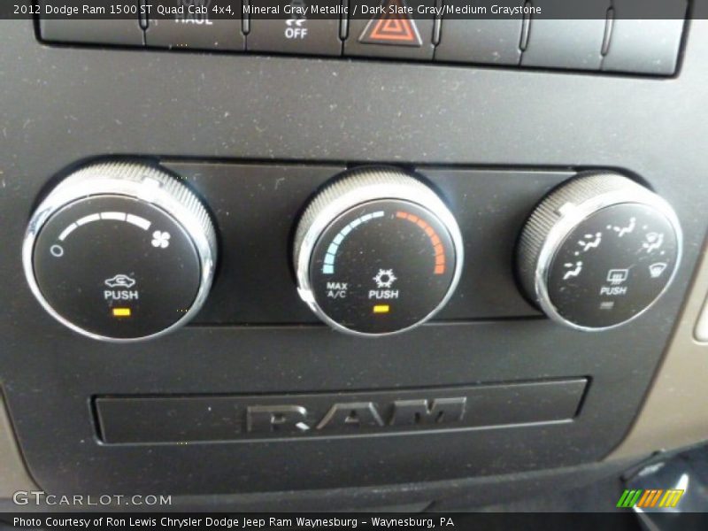 Mineral Gray Metallic / Dark Slate Gray/Medium Graystone 2012 Dodge Ram 1500 ST Quad Cab 4x4
