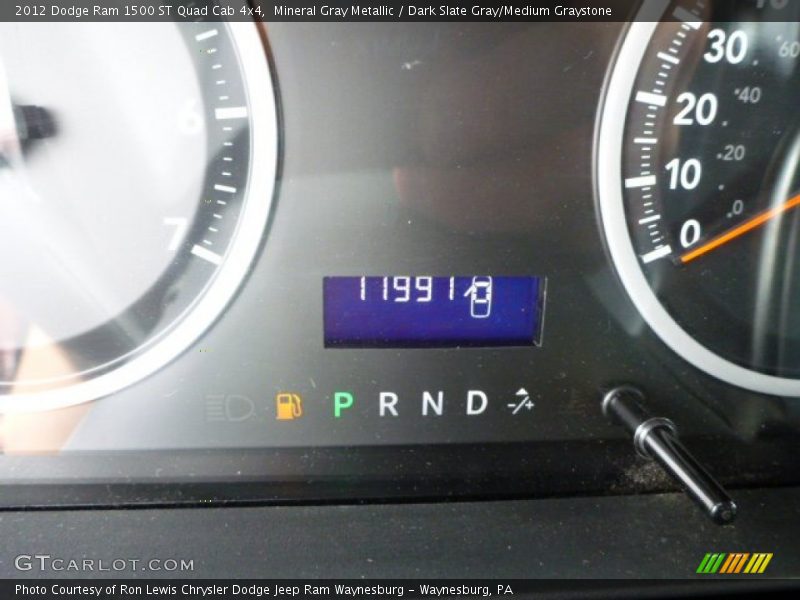 Mineral Gray Metallic / Dark Slate Gray/Medium Graystone 2012 Dodge Ram 1500 ST Quad Cab 4x4