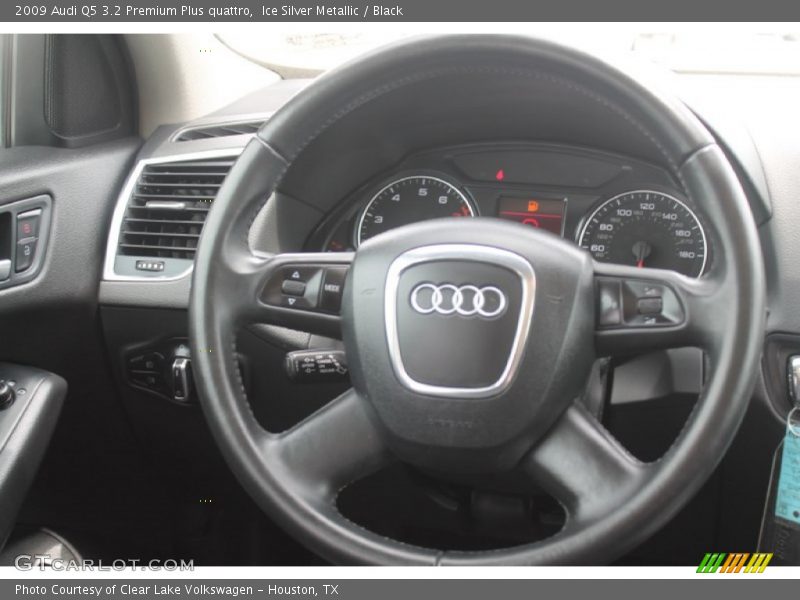 Ice Silver Metallic / Black 2009 Audi Q5 3.2 Premium Plus quattro