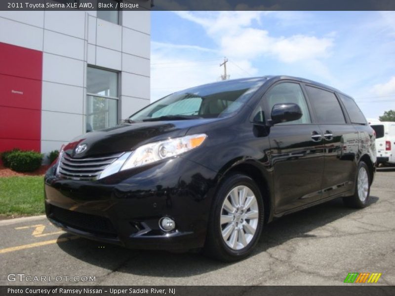 Black / Bisque 2011 Toyota Sienna XLE AWD