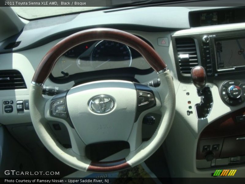 Black / Bisque 2011 Toyota Sienna XLE AWD