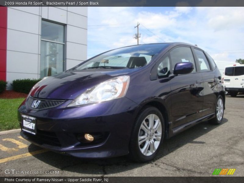 Blackberry Pearl / Sport Black 2009 Honda Fit Sport