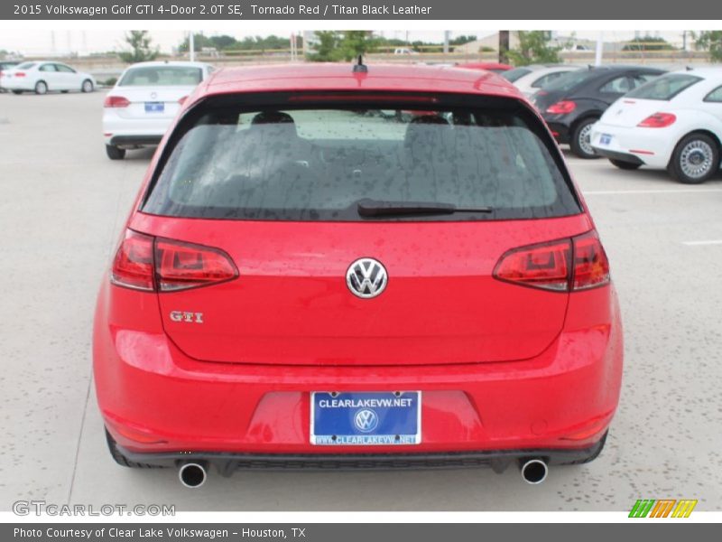 Tornado Red / Titan Black Leather 2015 Volkswagen Golf GTI 4-Door 2.0T SE