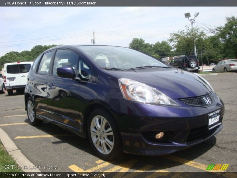 Blackberry Pearl / Sport Black 2009 Honda Fit Sport