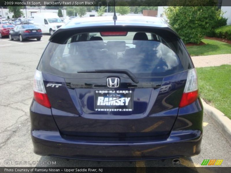 Blackberry Pearl / Sport Black 2009 Honda Fit Sport