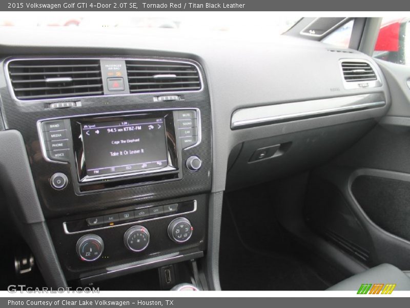 Tornado Red / Titan Black Leather 2015 Volkswagen Golf GTI 4-Door 2.0T SE